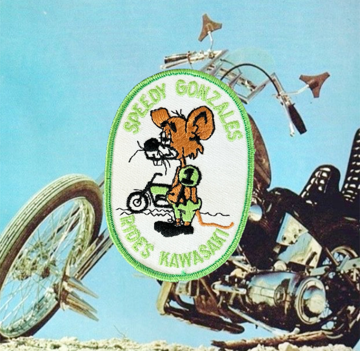 Vintage Speedy Kawasaki Patch