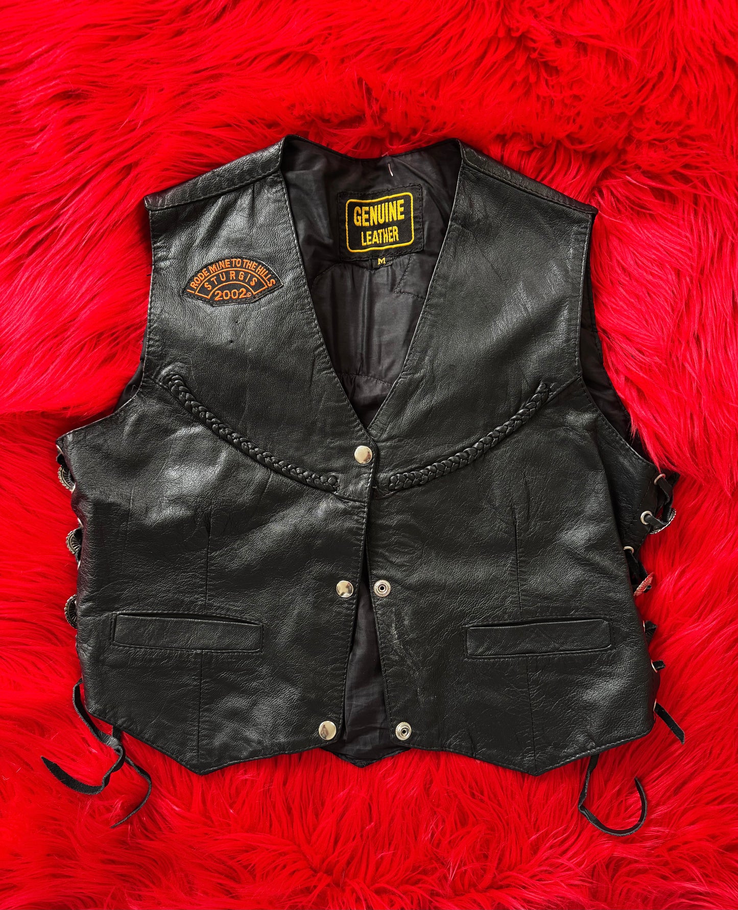 Vintage Lady Rider Leather Vest