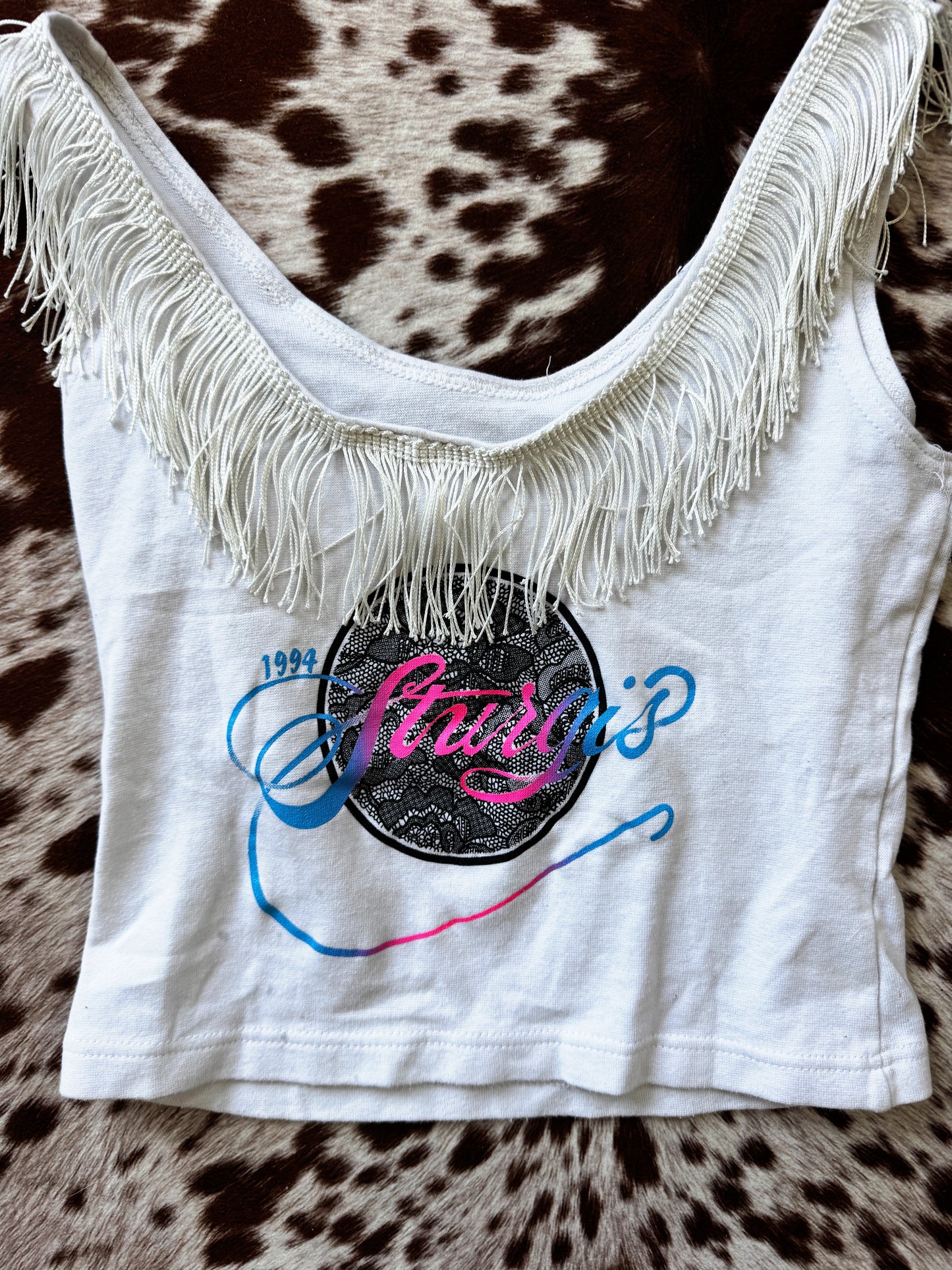 Vintage '94 Sturgis Fringe Tank Top
