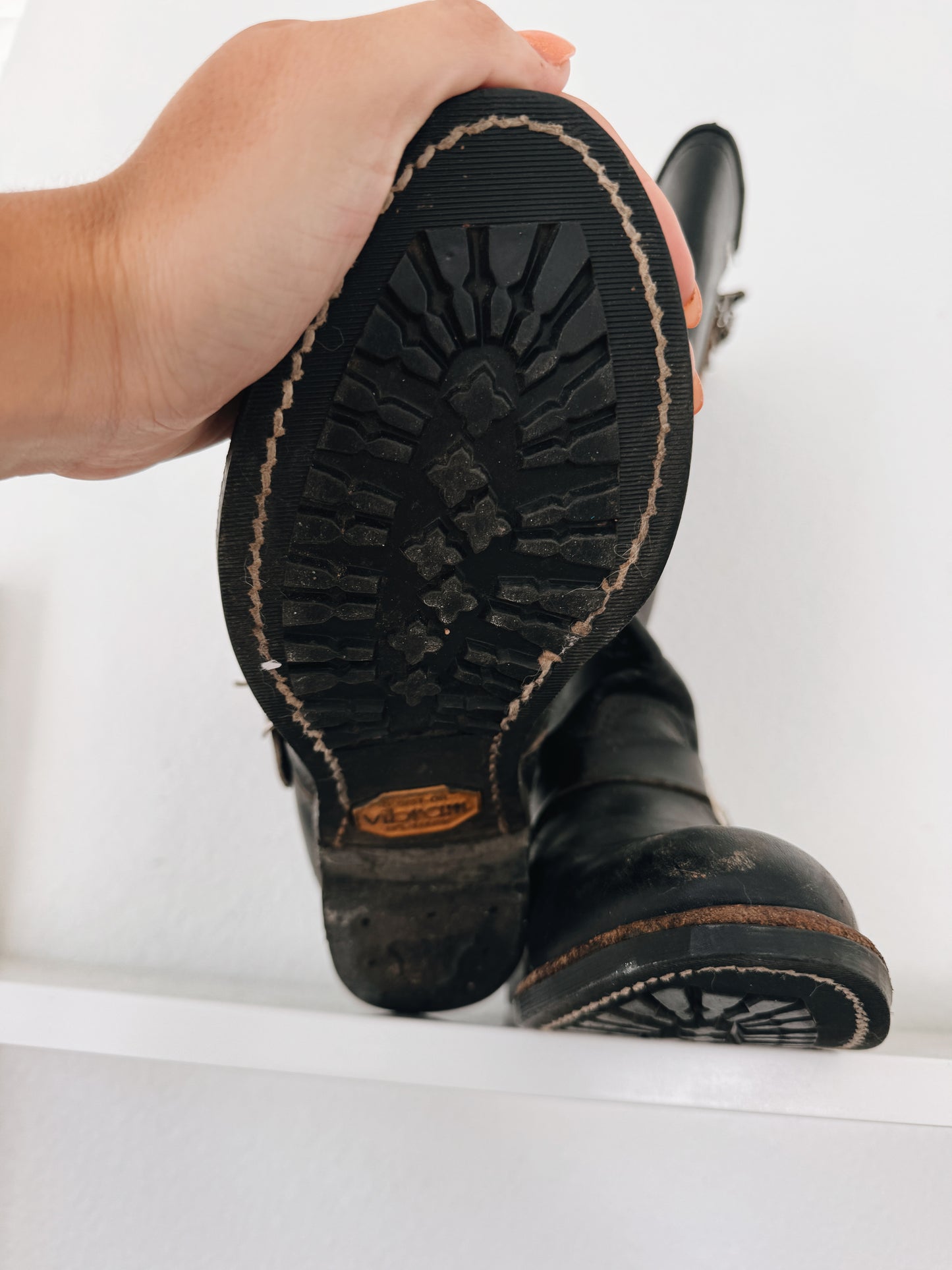 Vintage Harley Davidson Biker Boots