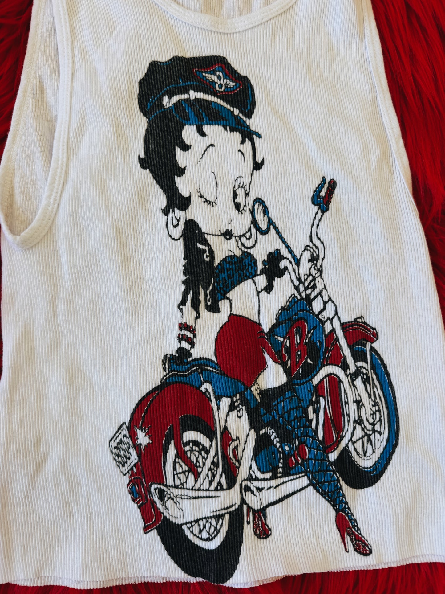 Biker Betty Boop Tank Top