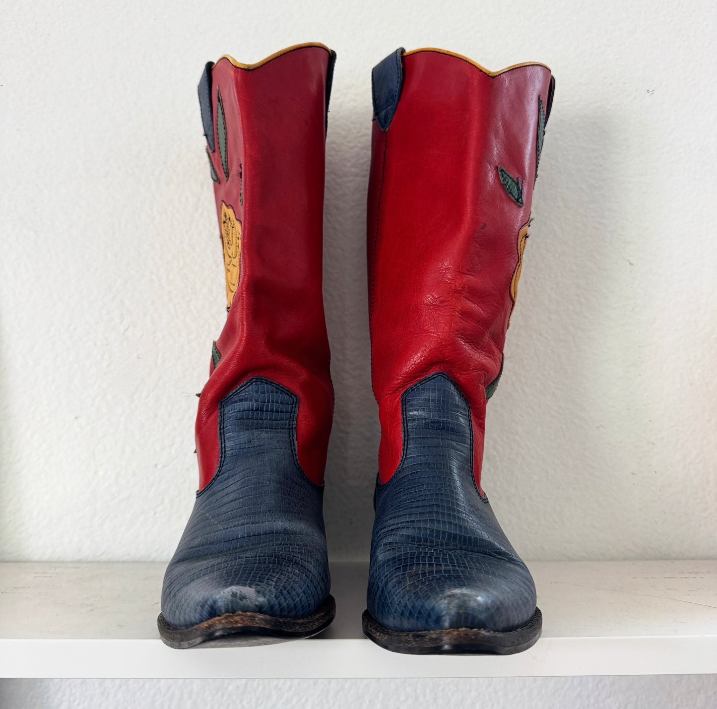Vintage Rose Cowboy Boots