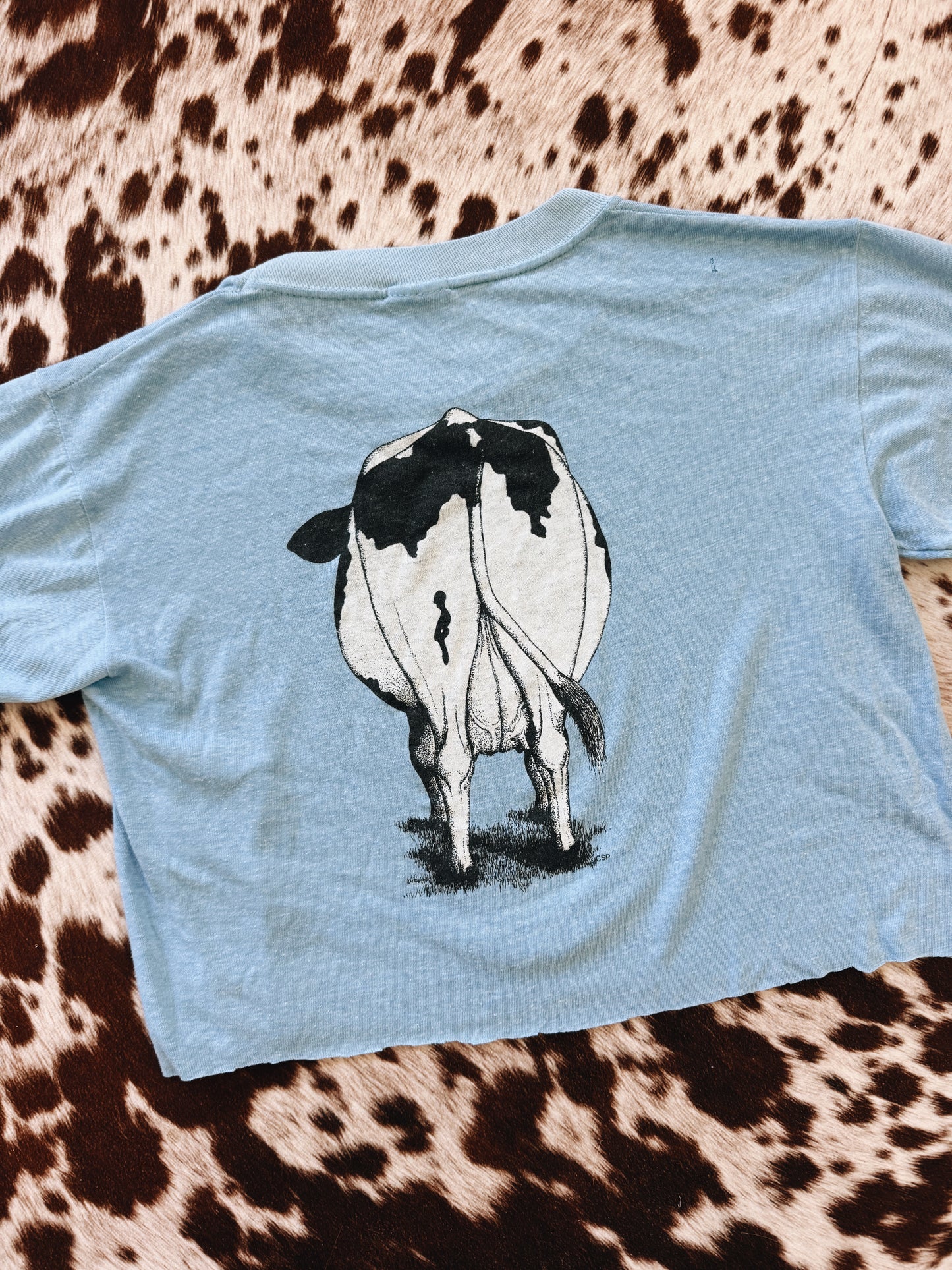 Vintage Cow Graphic Tee