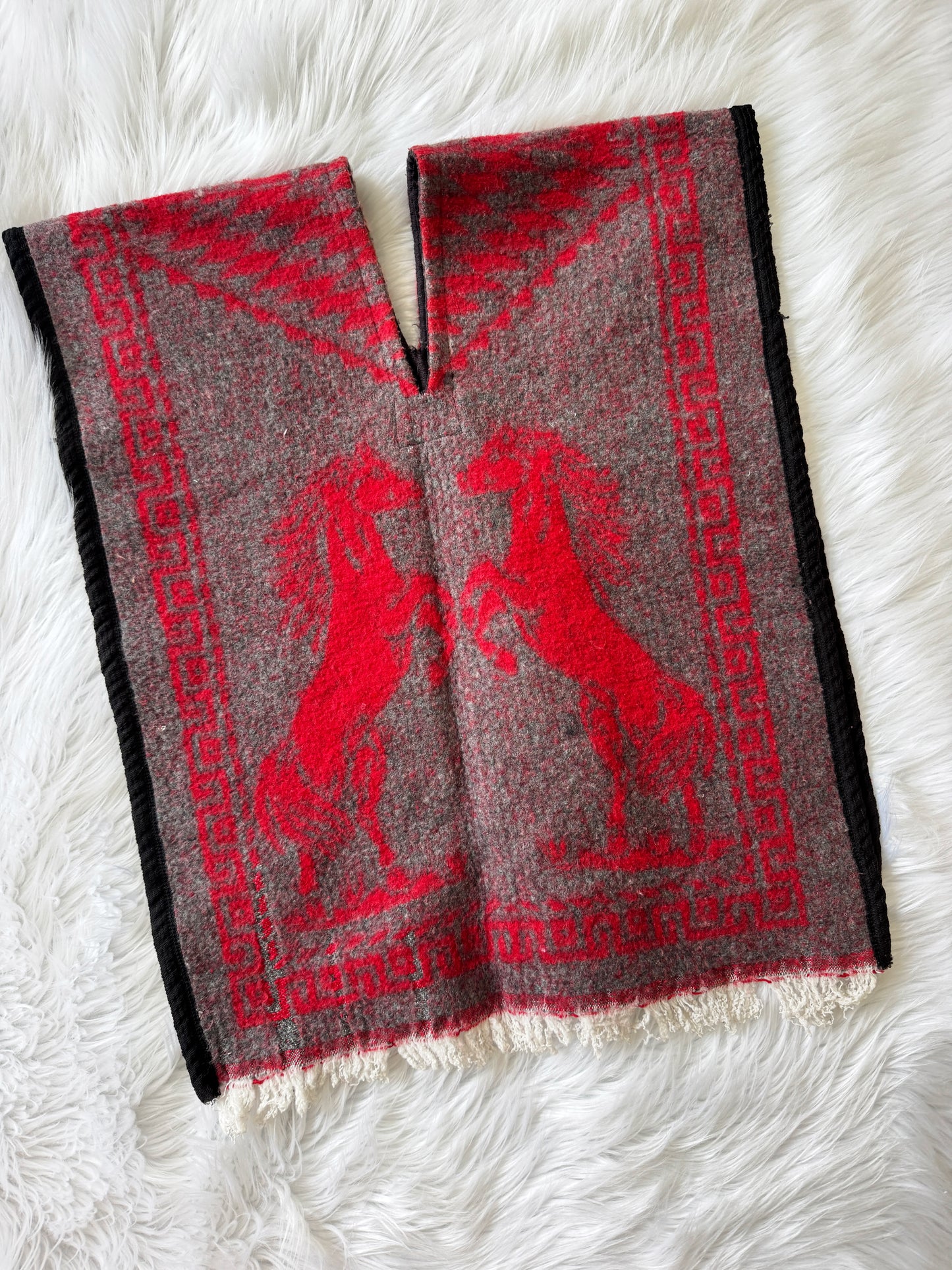 Vintage Horse Poncho