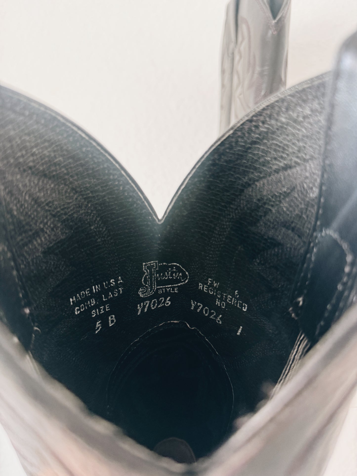 Vintage Black Cowboy Boots