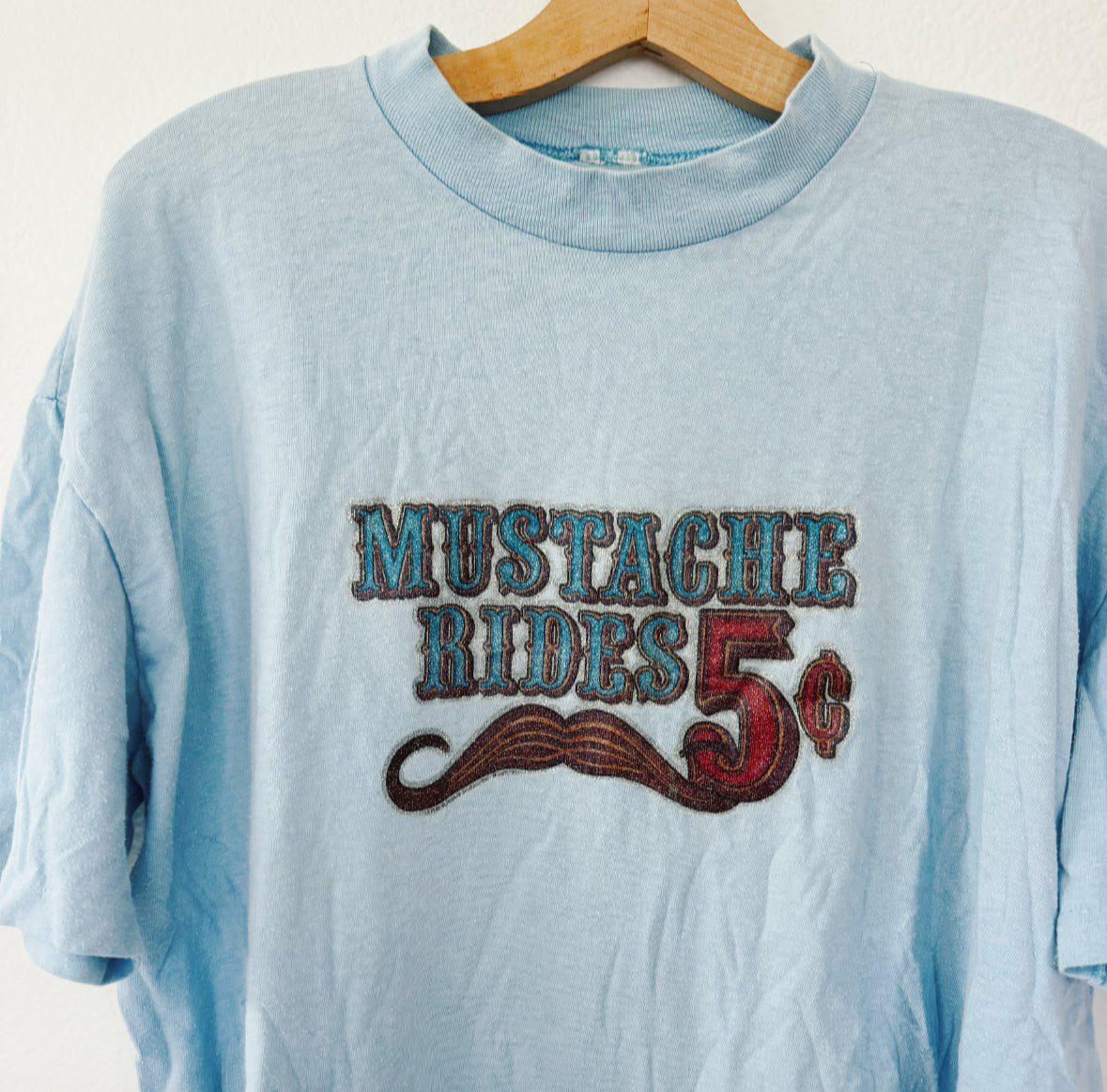 Vintage Mustache Rides Tee