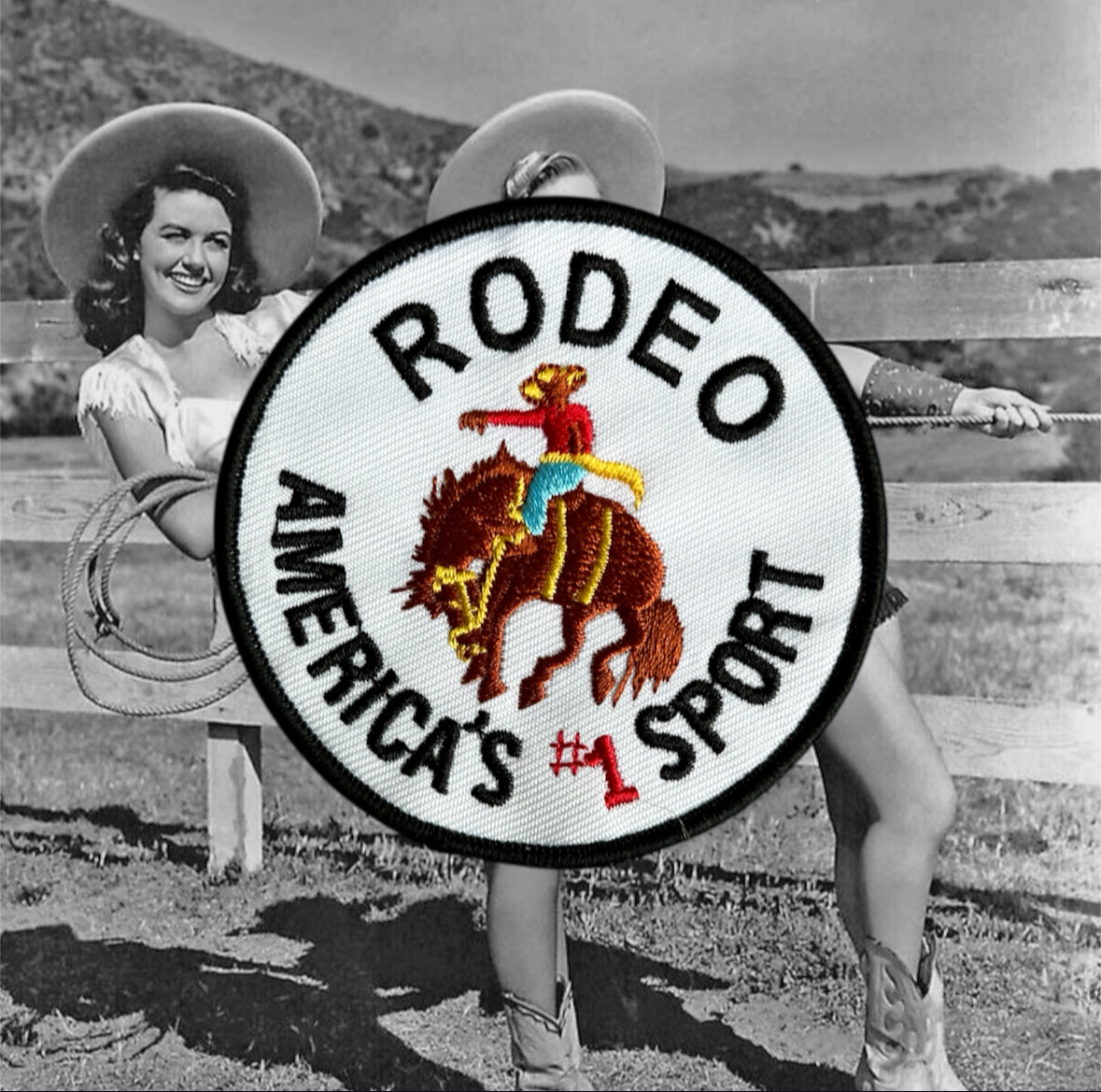 Vintage Rodeo Iron On Patch