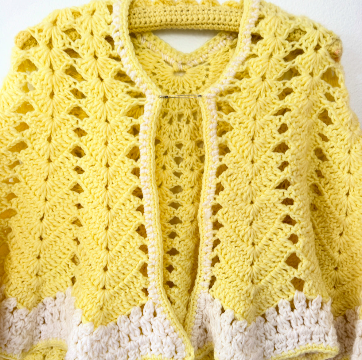 Vintage 70s Crochet Poncho