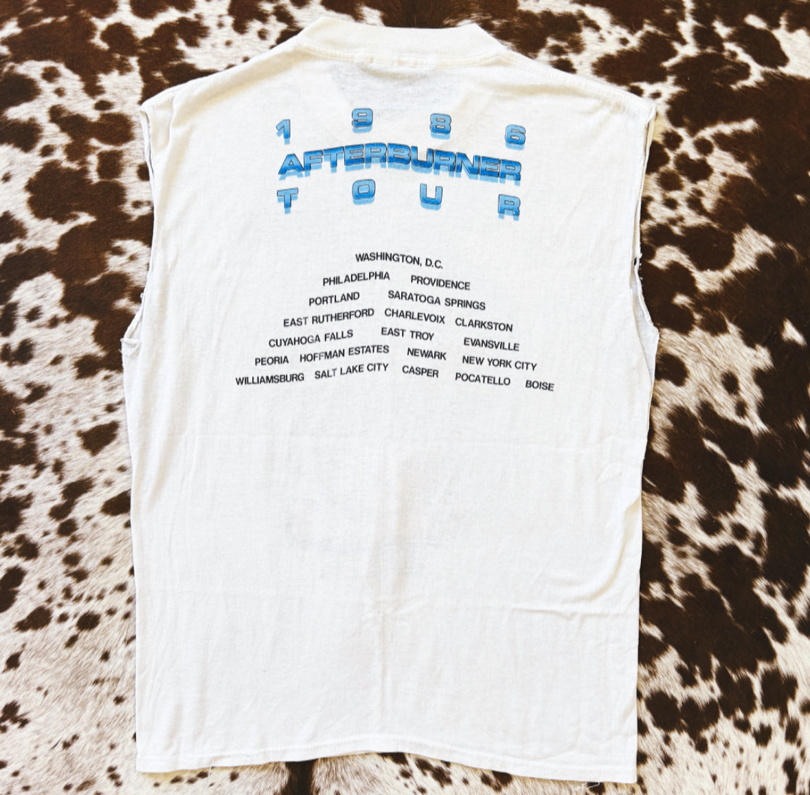 Vintage 1986 ZZ Top Afterburner Tank Top