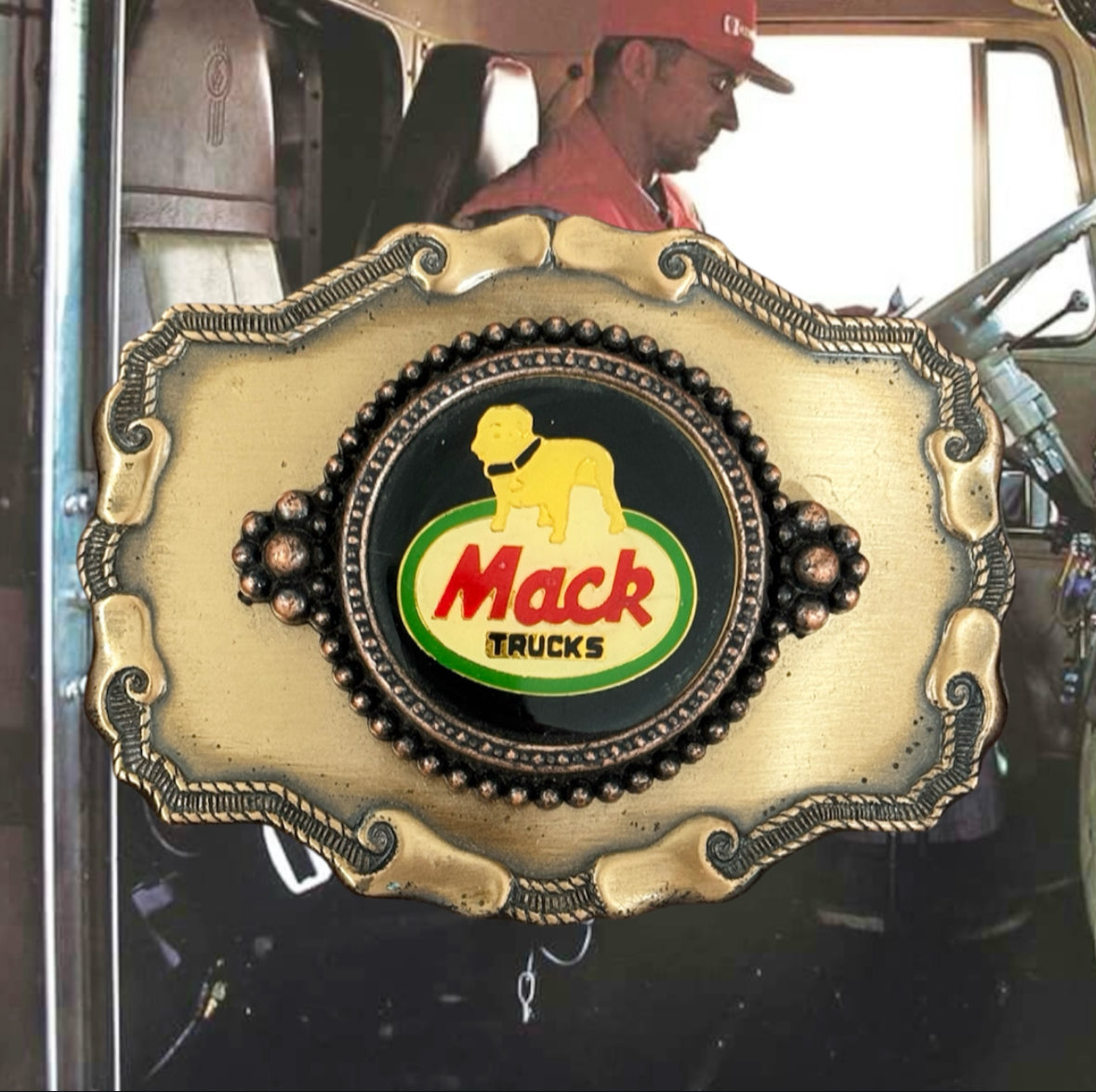 Vintage Mack Trucks Belt Buckle