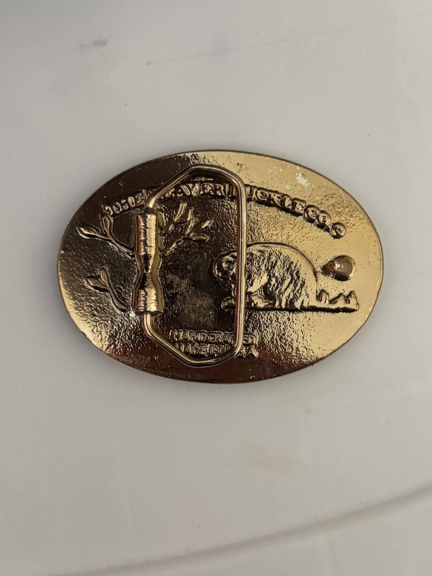 Vintage Fishing Belt Buckle