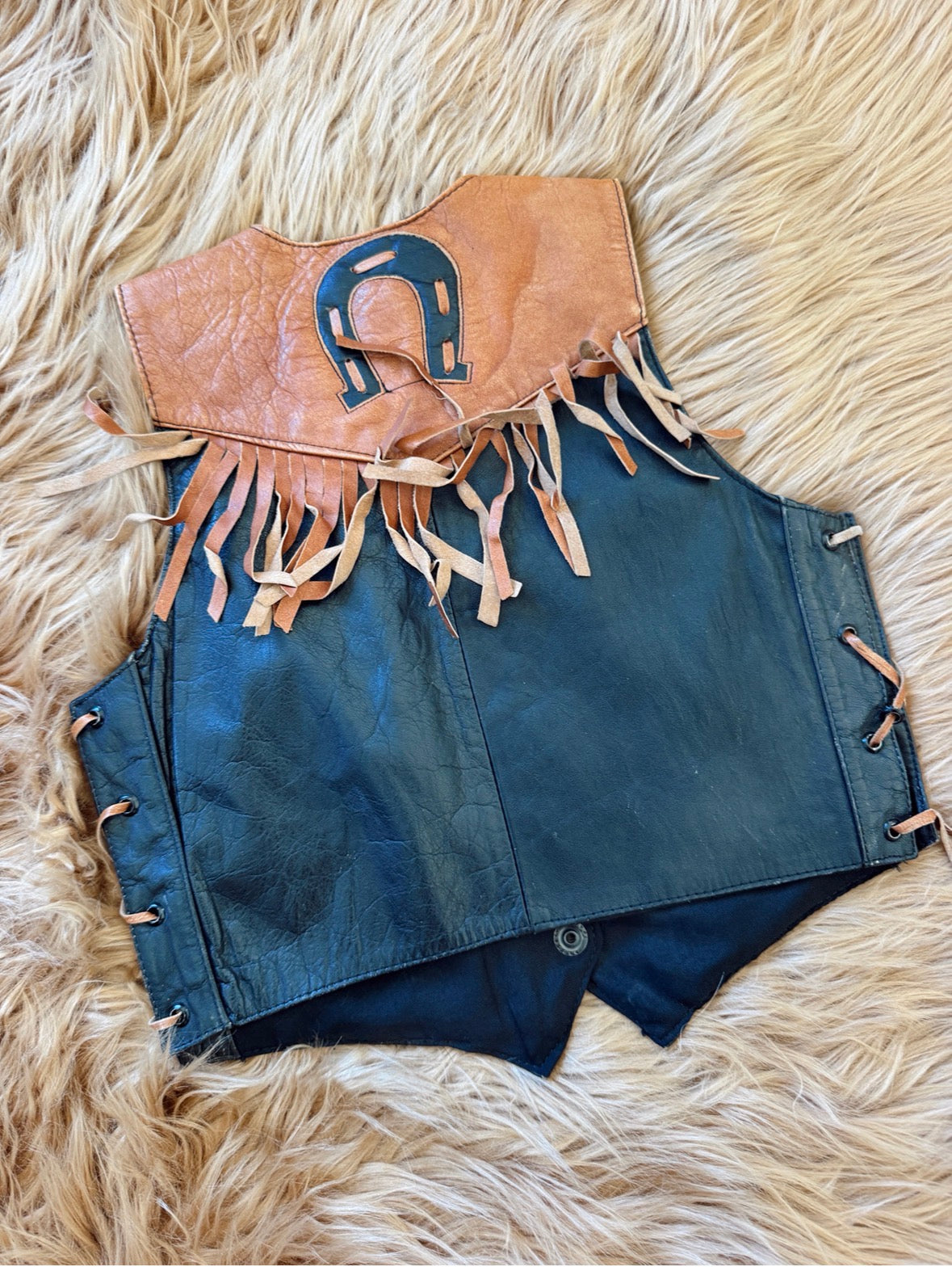 Vintage Kids Horseshoe Vest