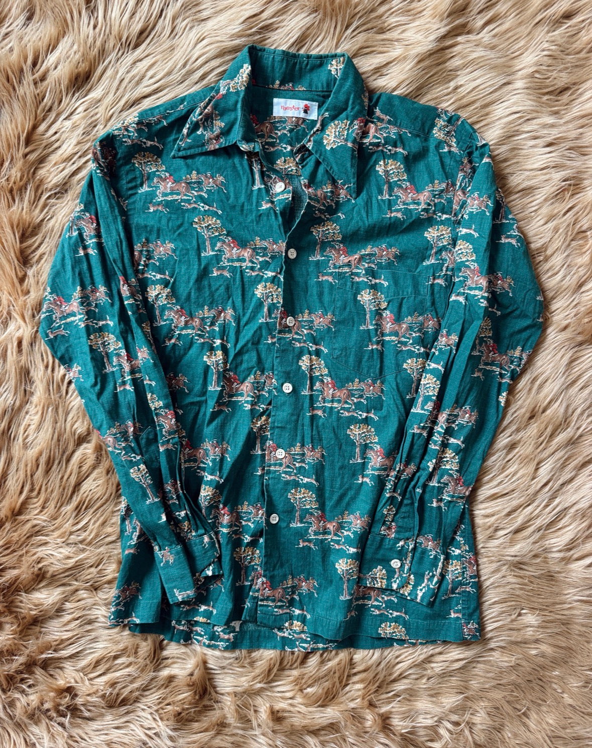 Vintage Horses Button Down Shirt