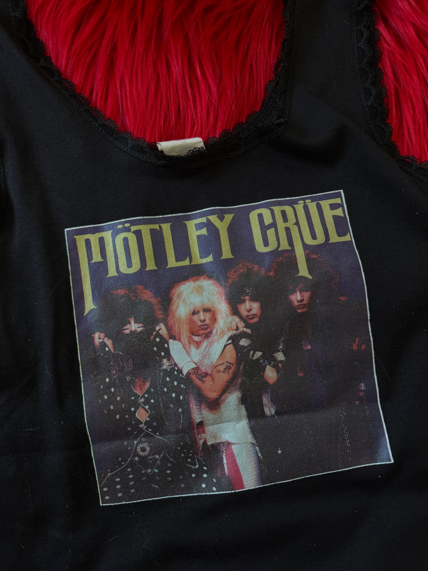 Vintage Motley Crue Lace Trim Tank
