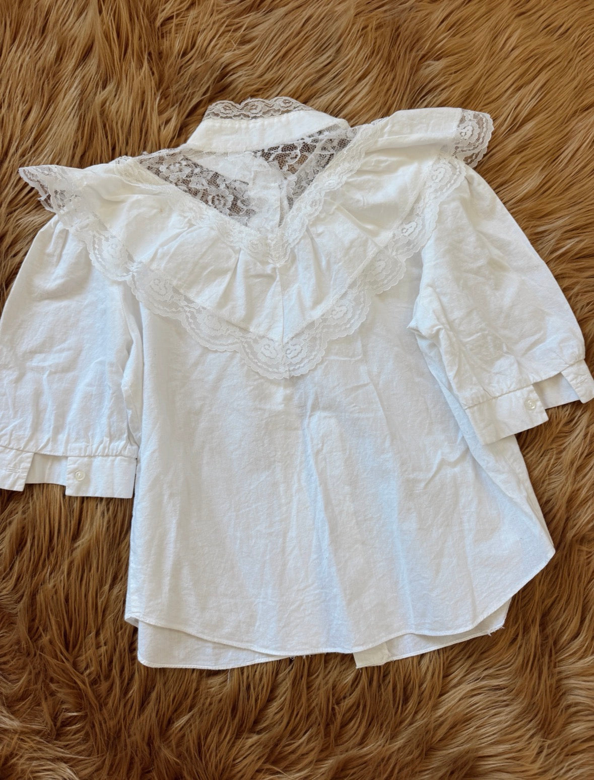 Vintage Prairie Style Lace Top
