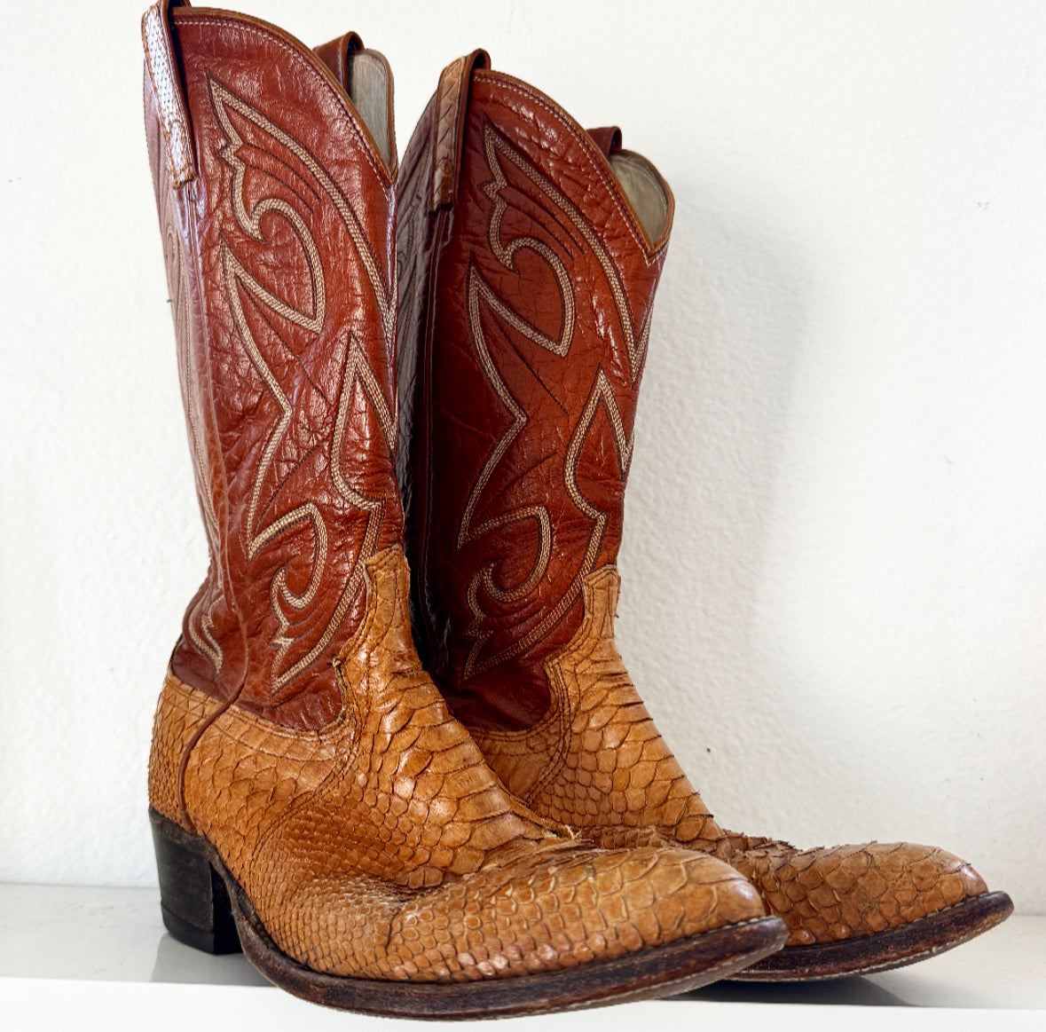Vintage Snakeskin Boots