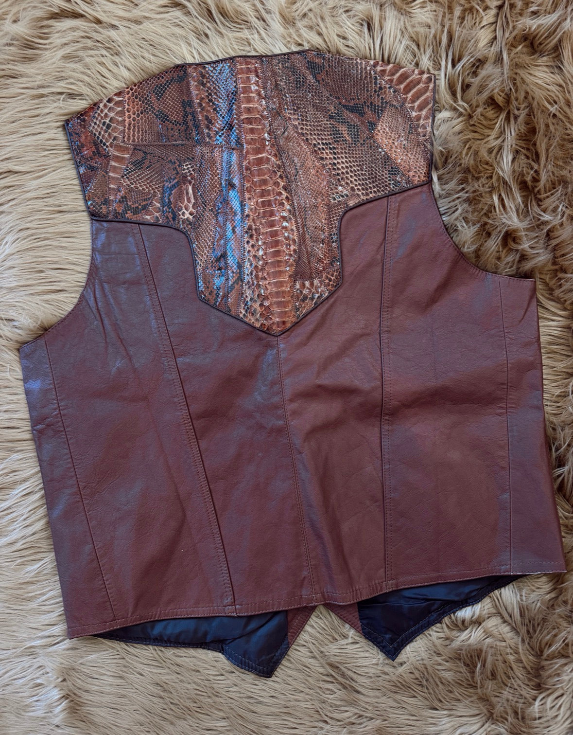 Vintage Snakeskin Vest