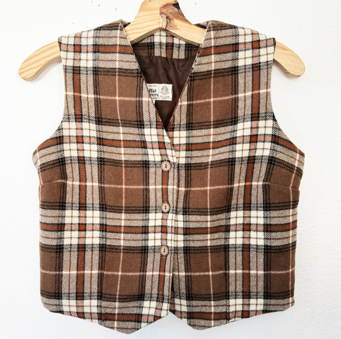 Vintage Plaid Tartan Vest