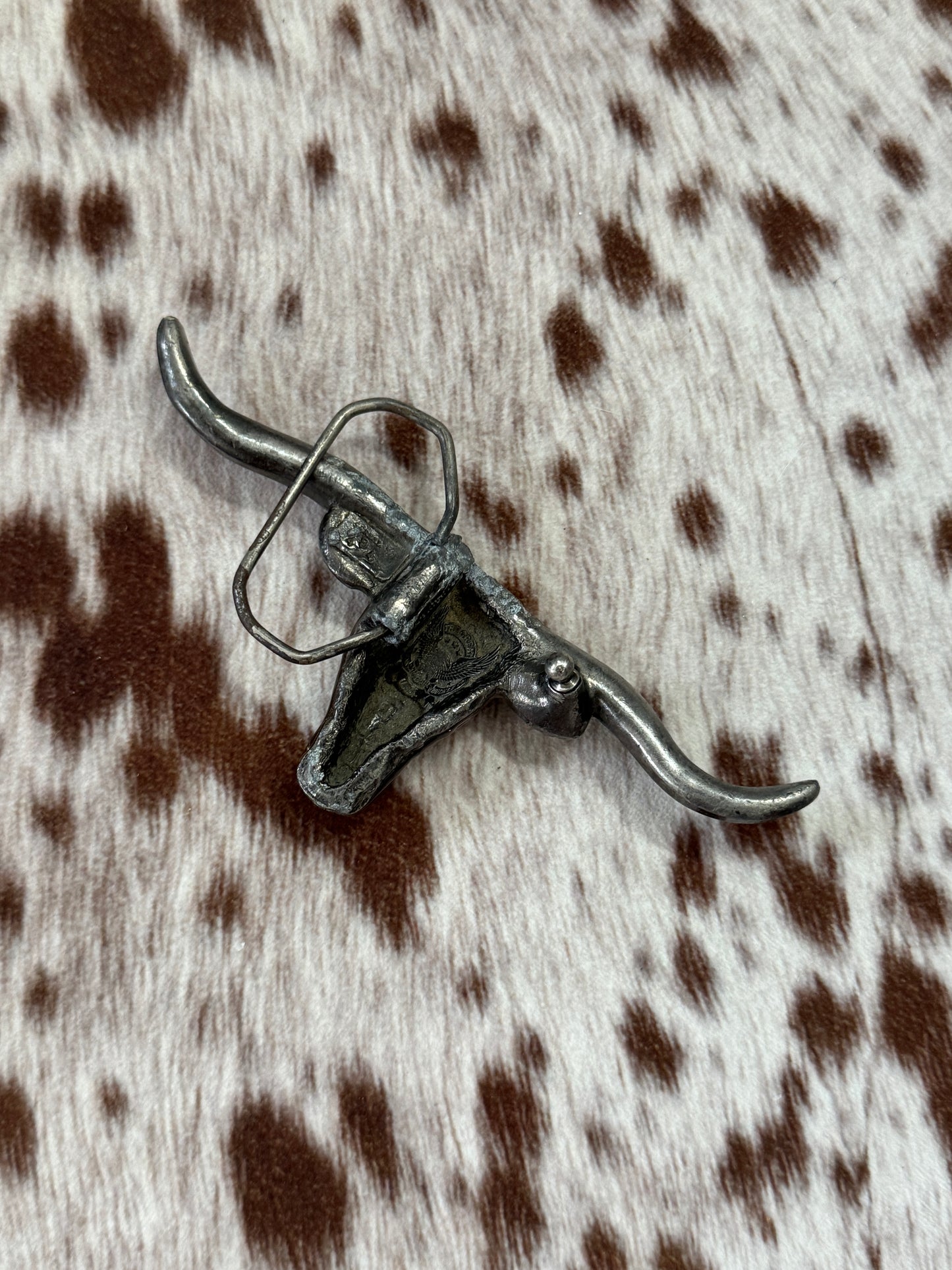 Vintage Longhorn Belt Buckle