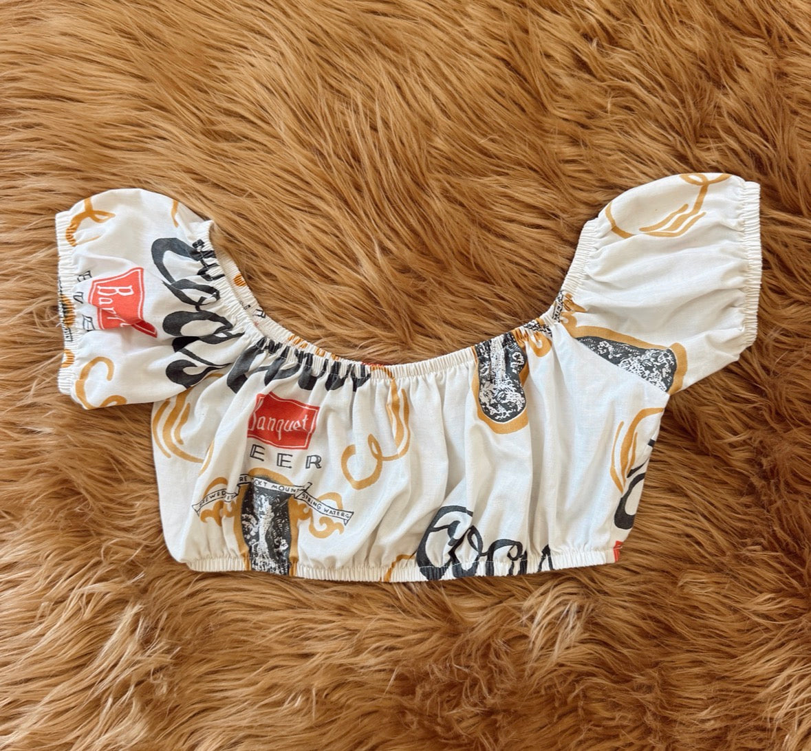 Vintage Coors Banquet Off Shoulder Top