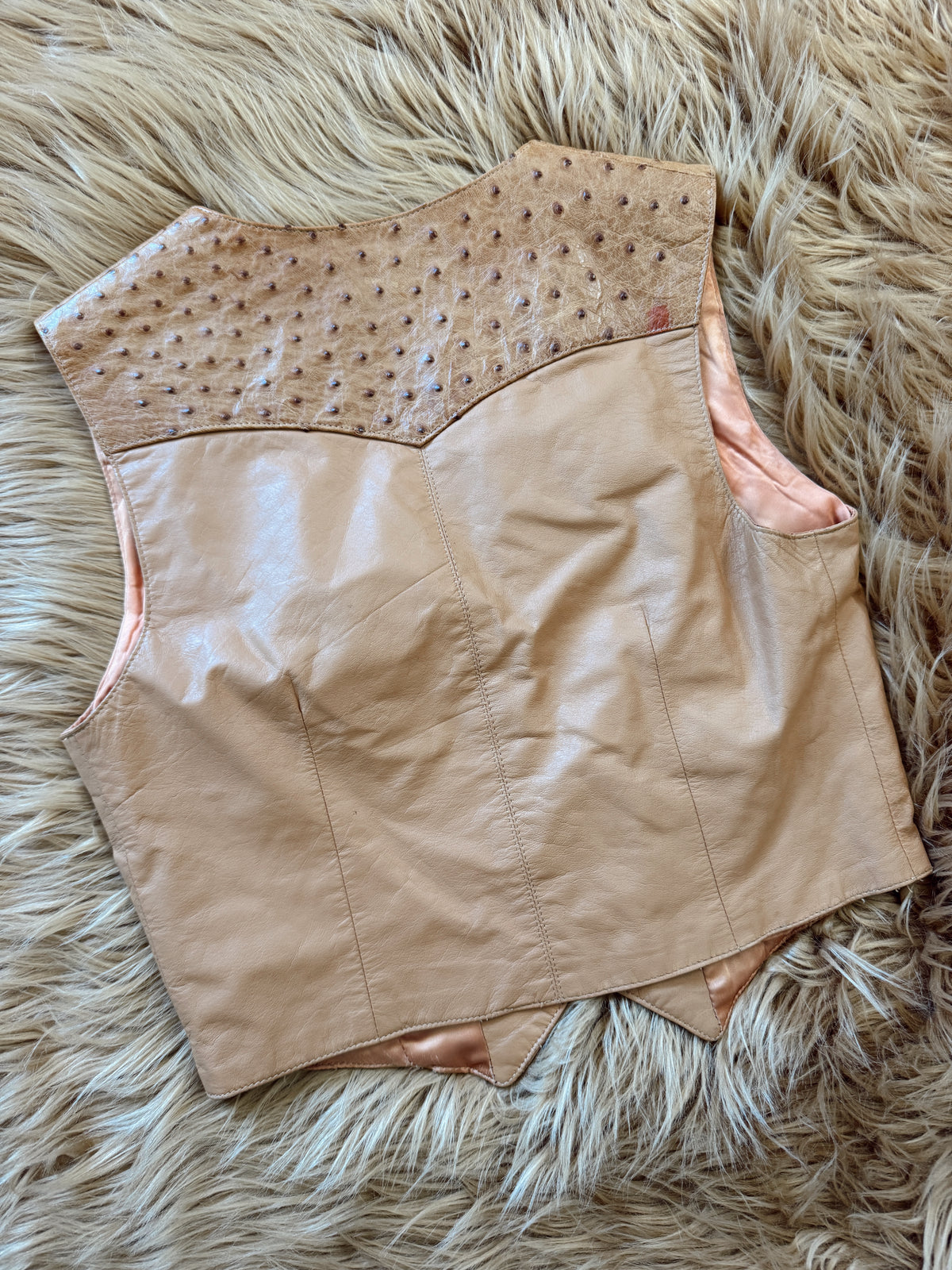 Vintage Diamond Leathers Western Vest
