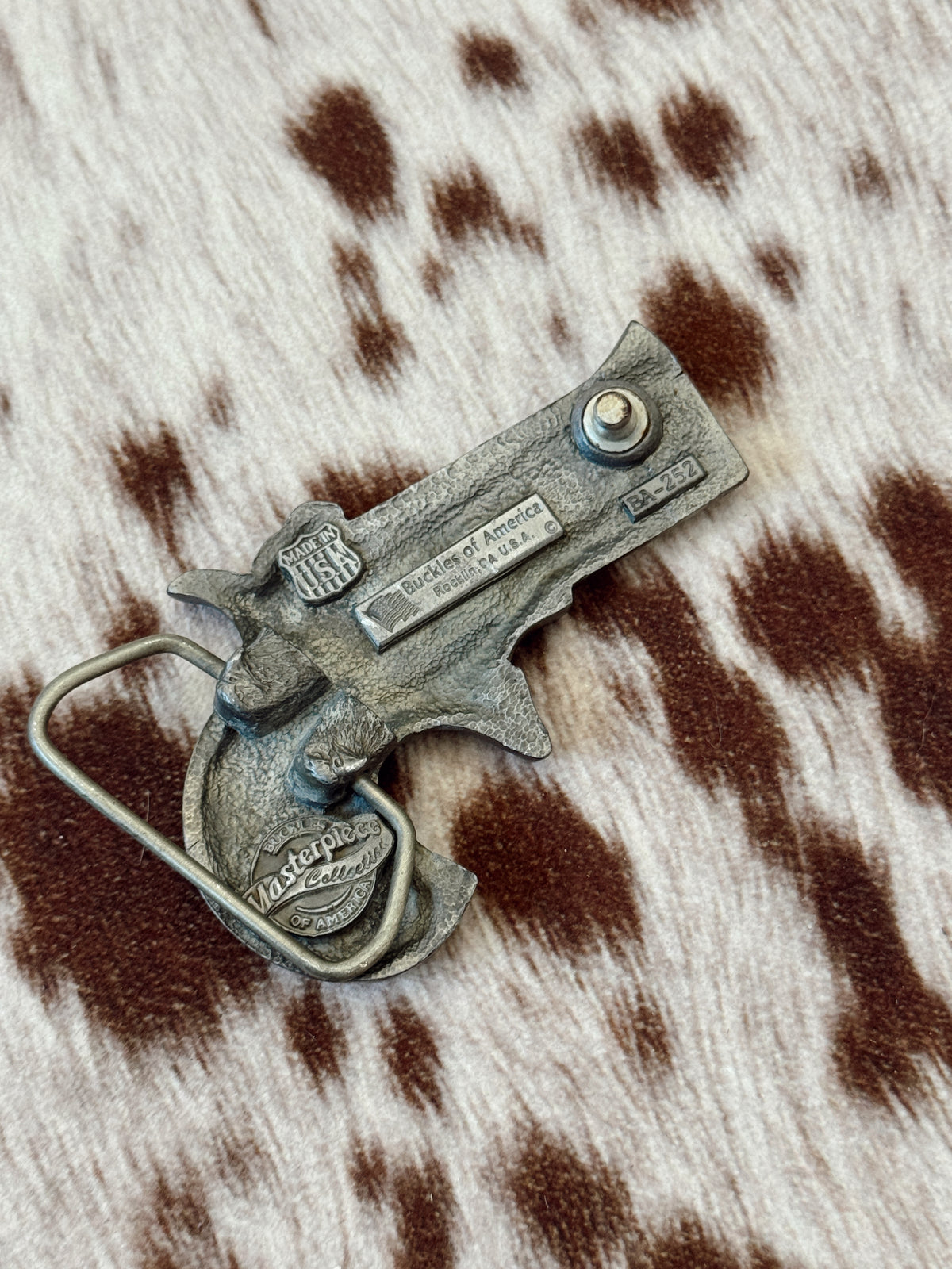 Vintage Gun Belt Buckle