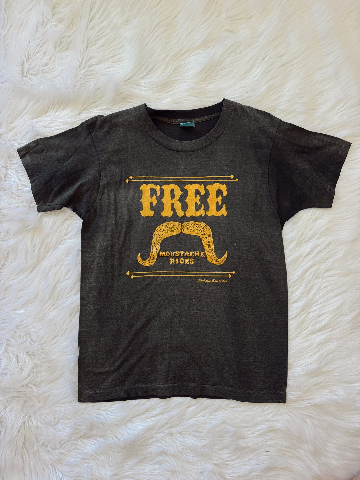 Vintage Free Moustache Rides Tee
