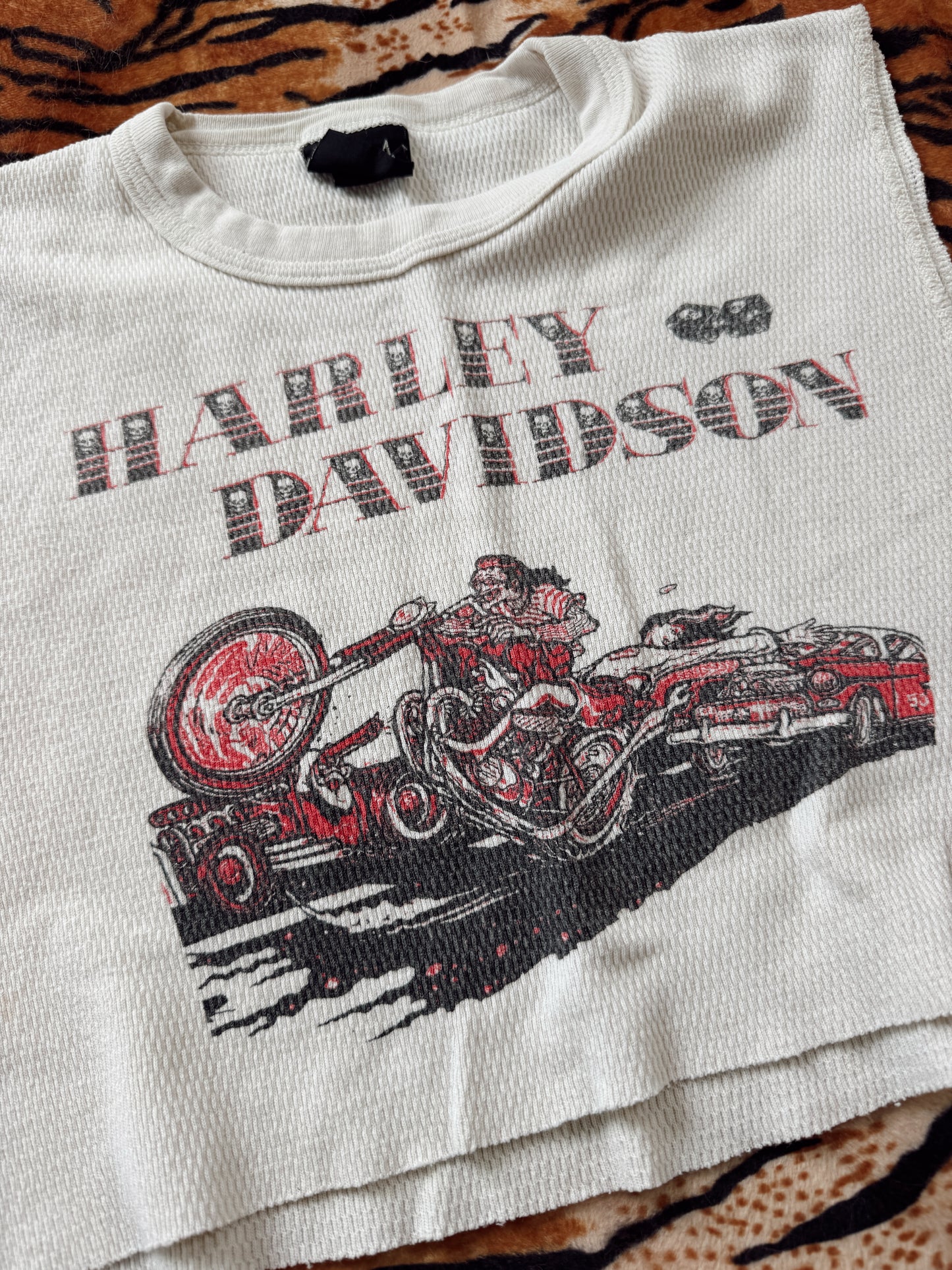 Vintage Harley Davidson Thermal Tank Top
