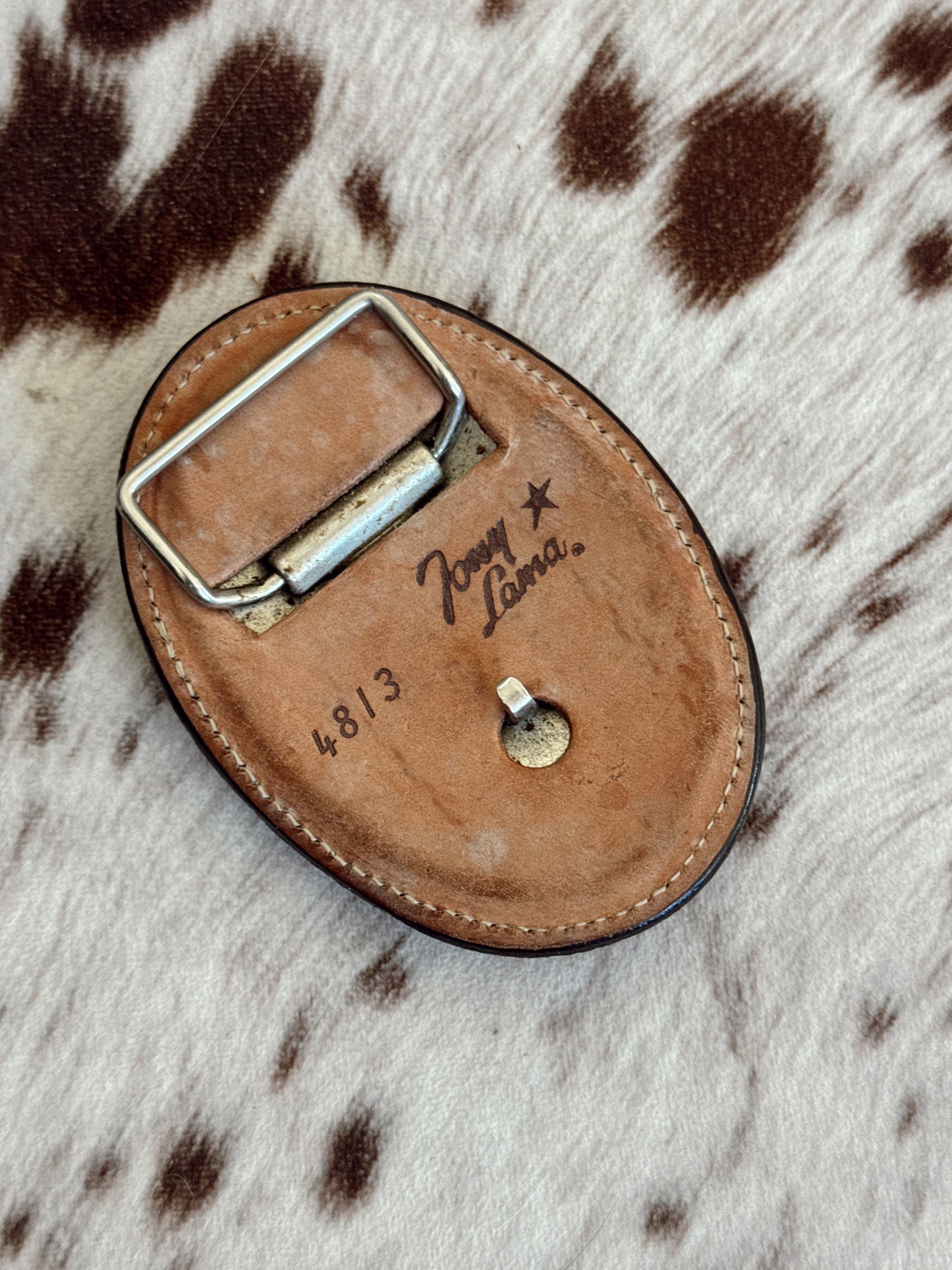 Vintage Cow Belt Buckle