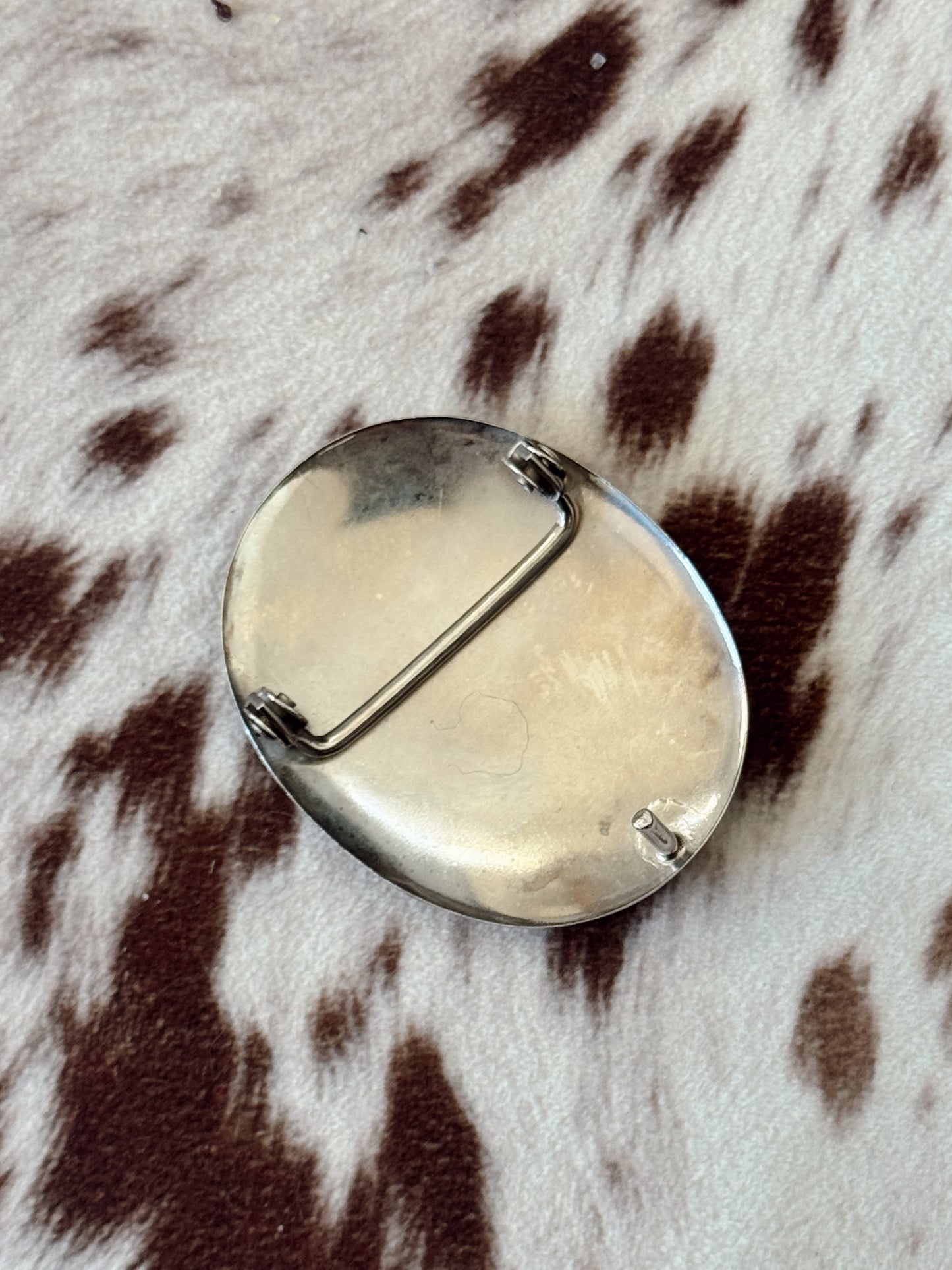 Vintage Turquoise Saddle Belt Buckle