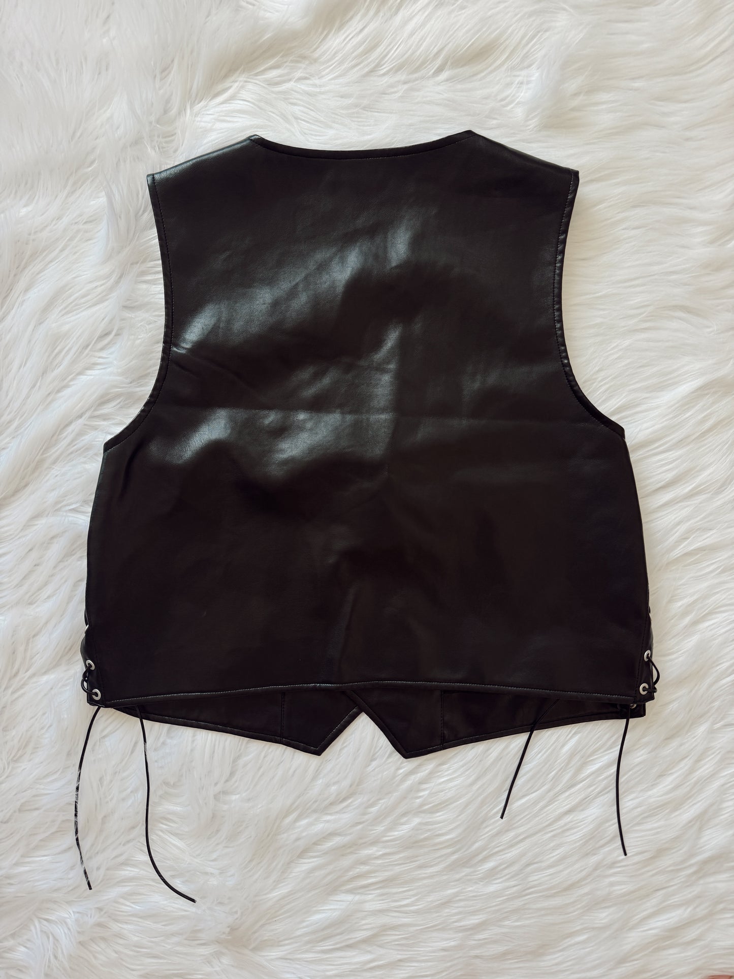 Leopard Print Fringe Vest