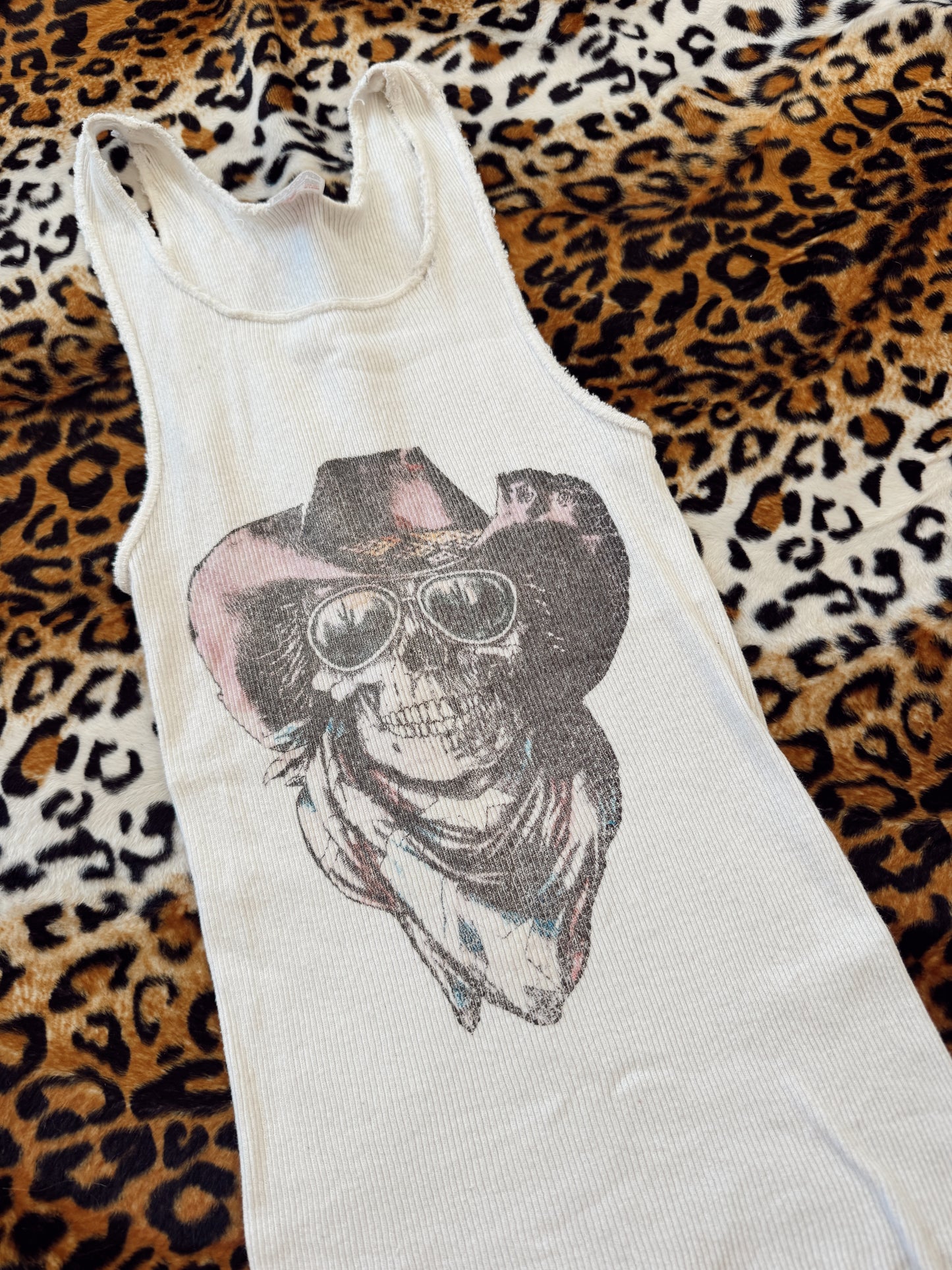 Vintage Skull Cowboy Tank Top