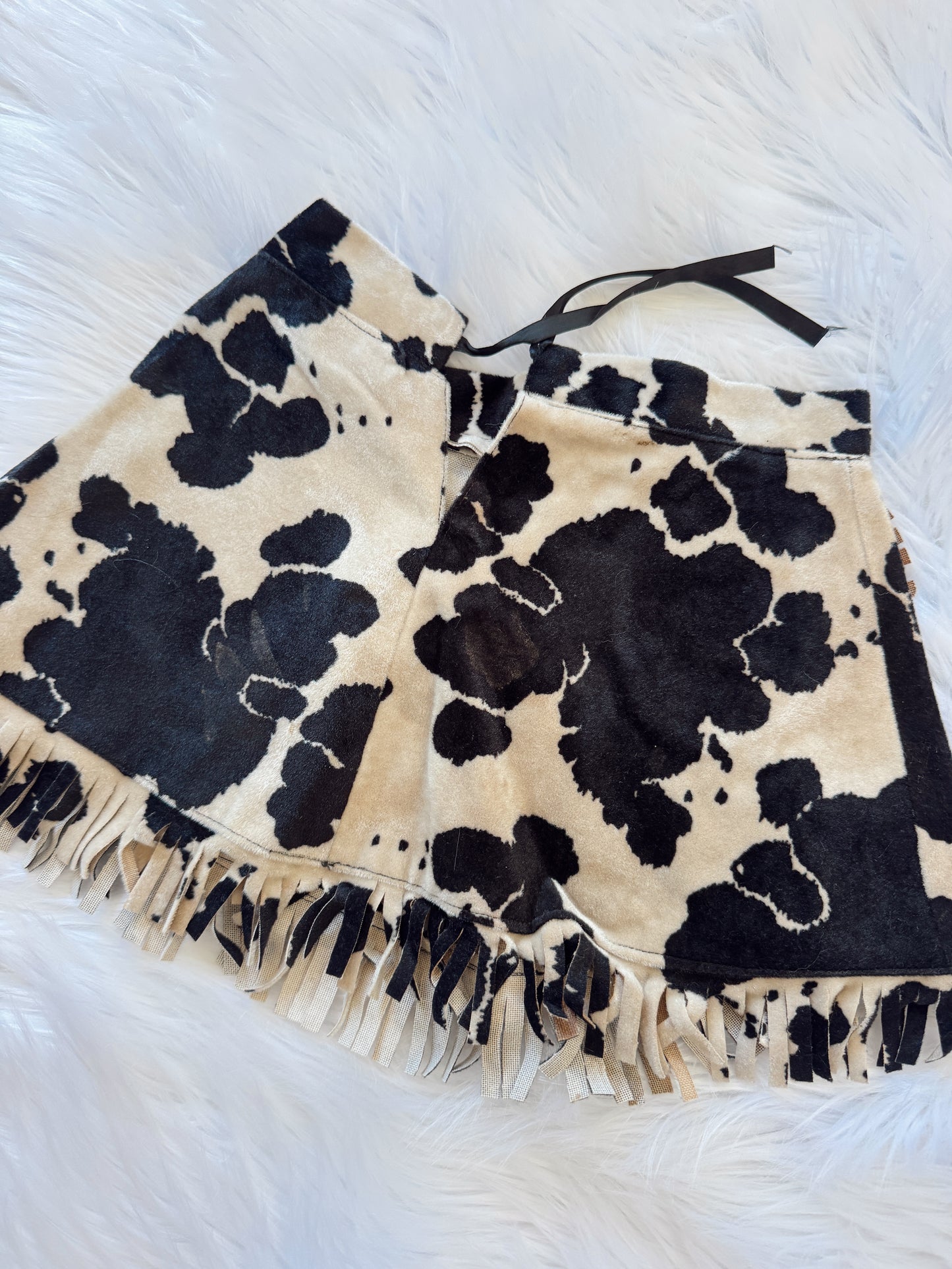 Vintage Cow Print Cowgirl Skirt