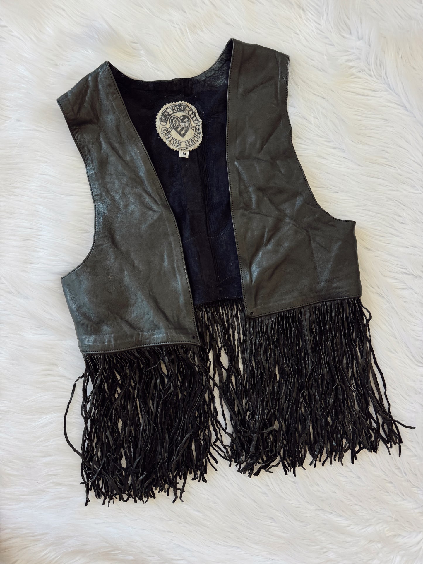 Vintage Harley Davidson Fringe Vest