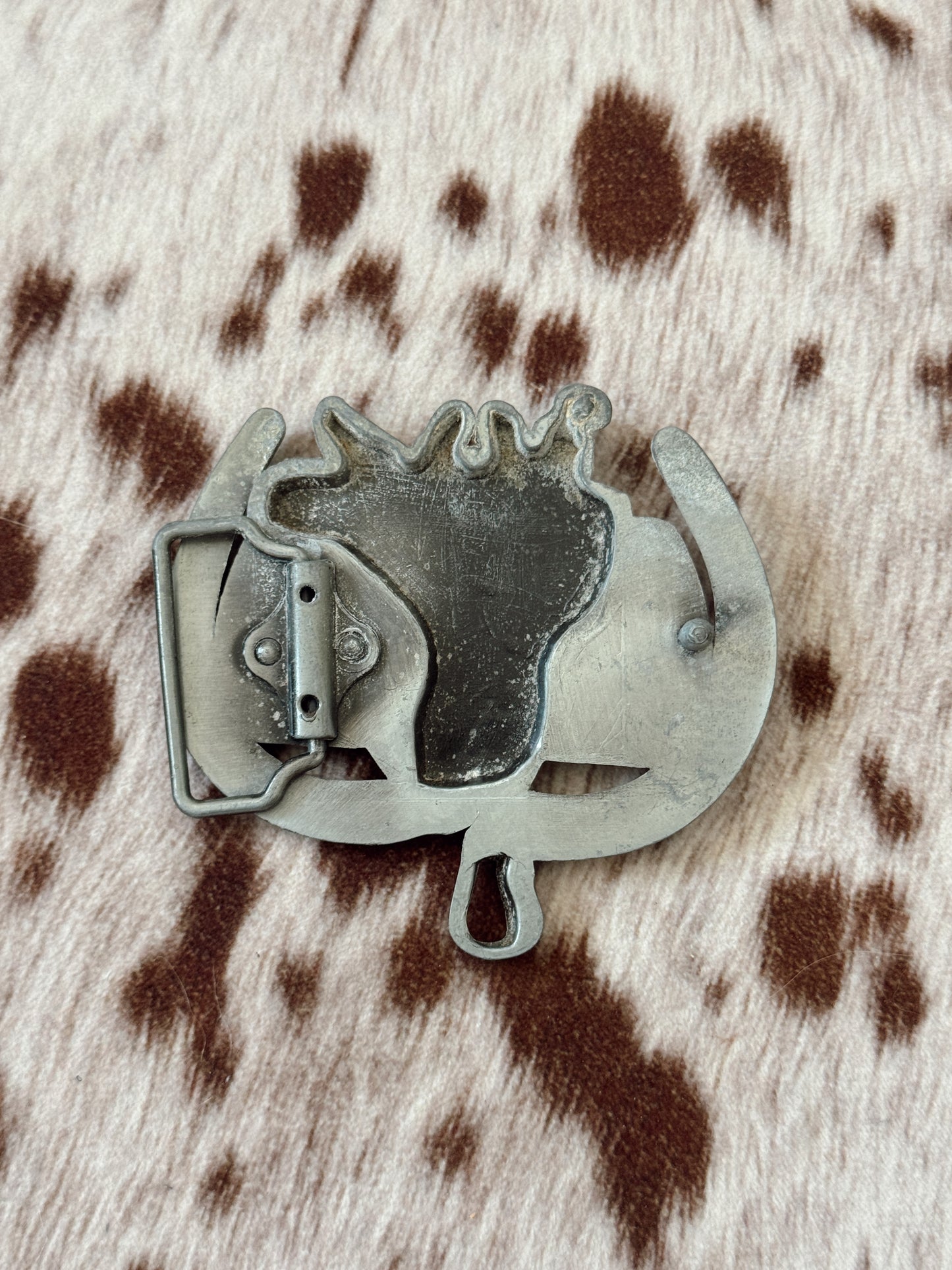 Vintage Horseshoe Saddle Belt Buckle