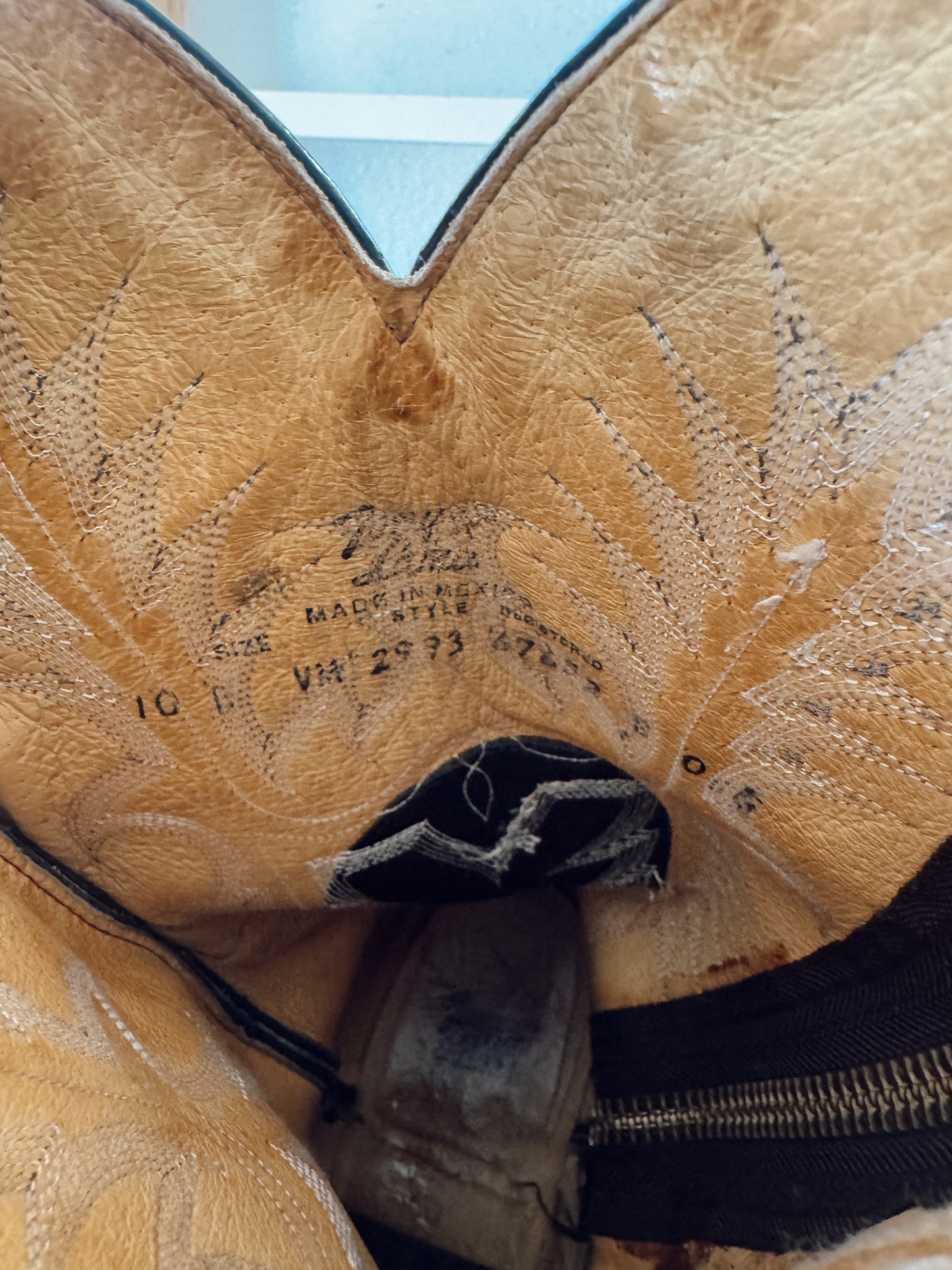 Vintage Black Cowboy Boots