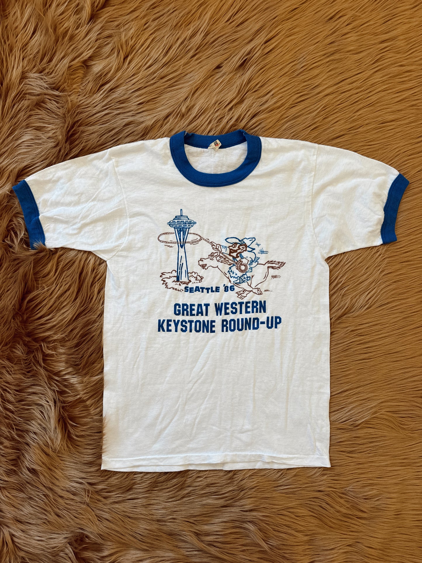 Vintage Seattle 1986 Keystone Round Up Tee