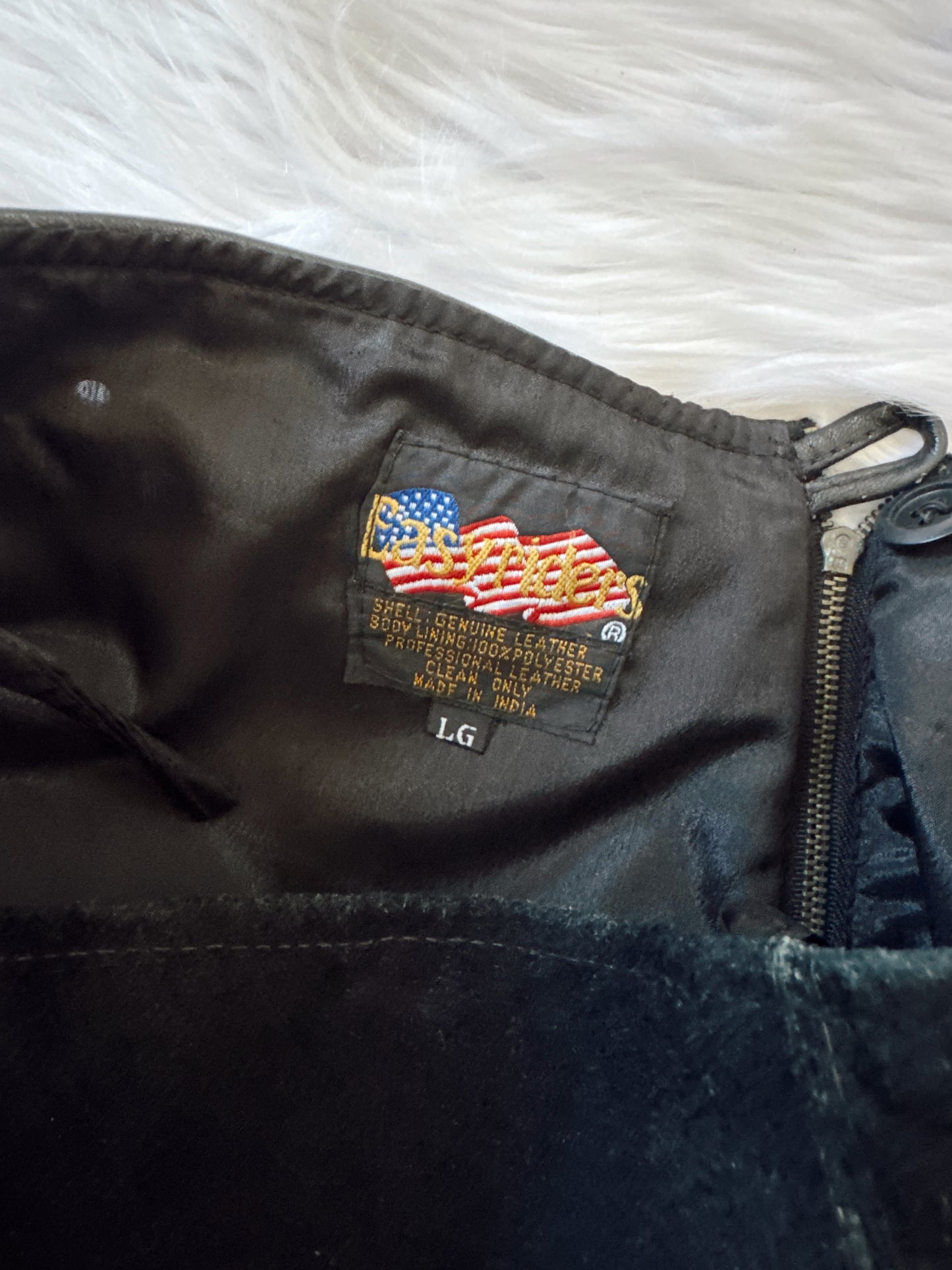 Vintage Easyriders Fringe Leather Shorts