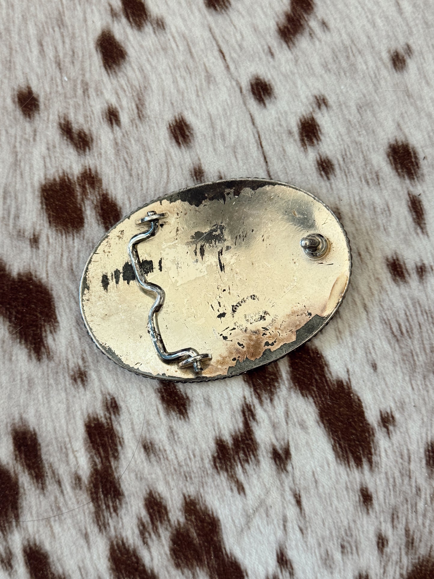Vintage CAT Belt Buckle