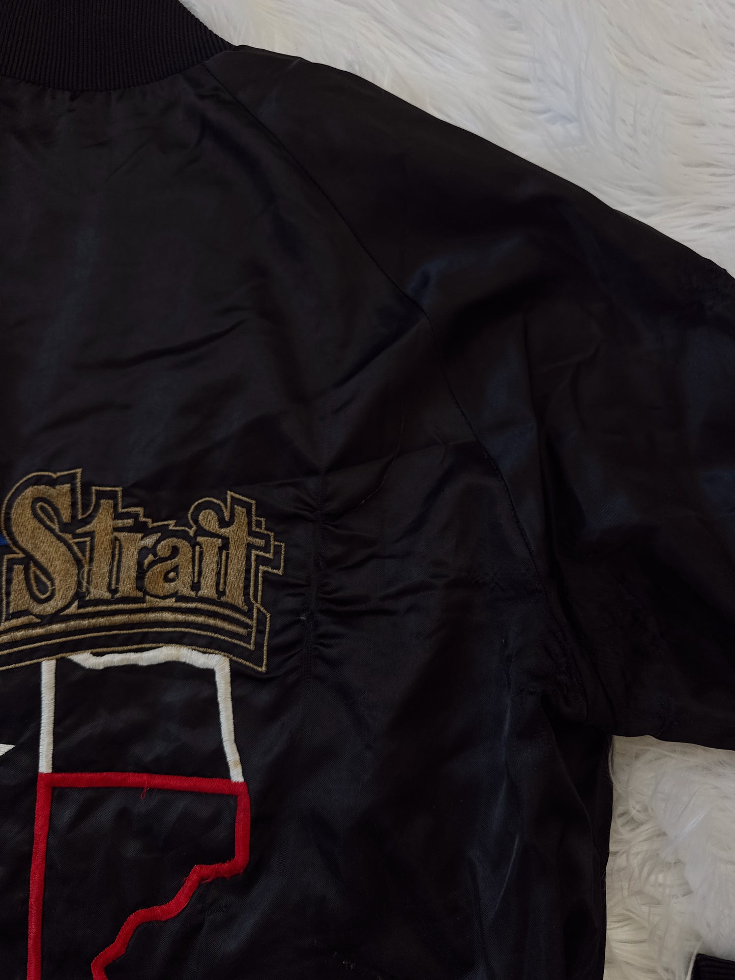 Vintage George Strait Tour Bomber Jacket