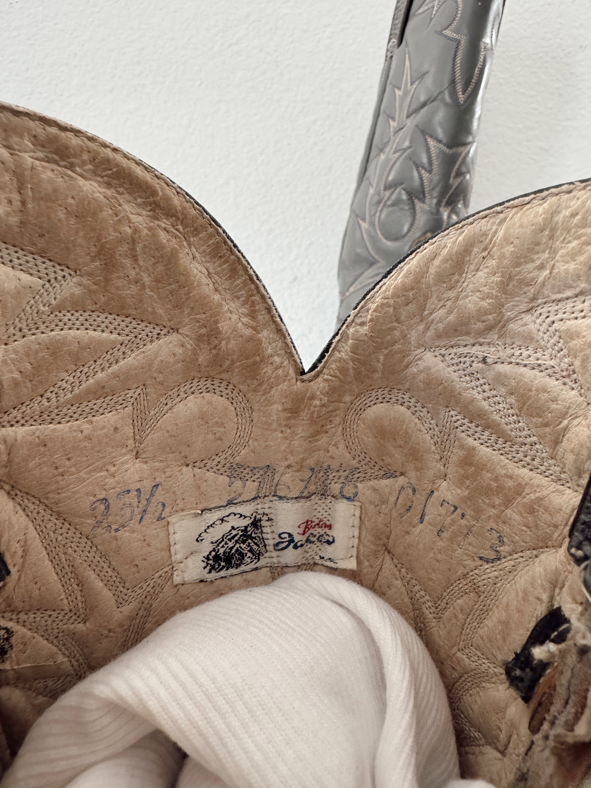 Vintage Gray Cowboy Boots