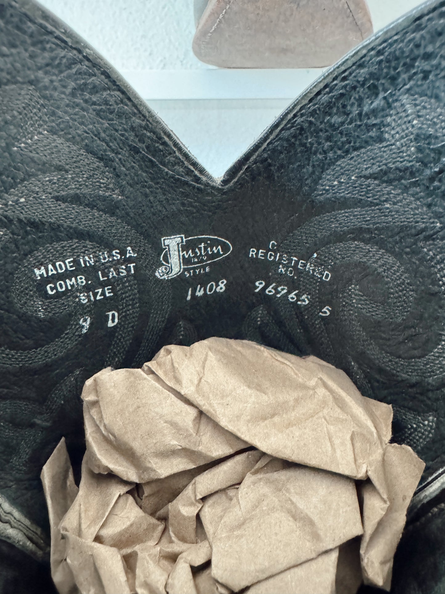 Vintage Black Cowboy Boots