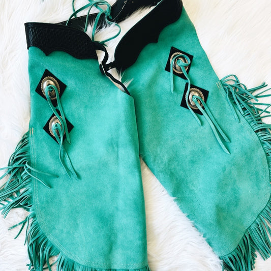 Vintage Turquoise Chaps