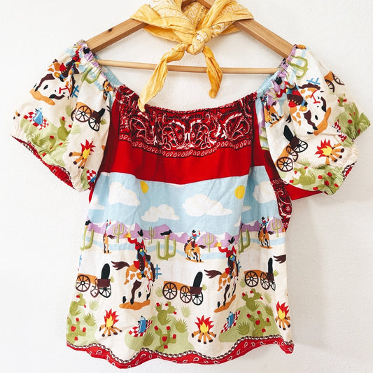 Vintage Reworked Cowboy Top