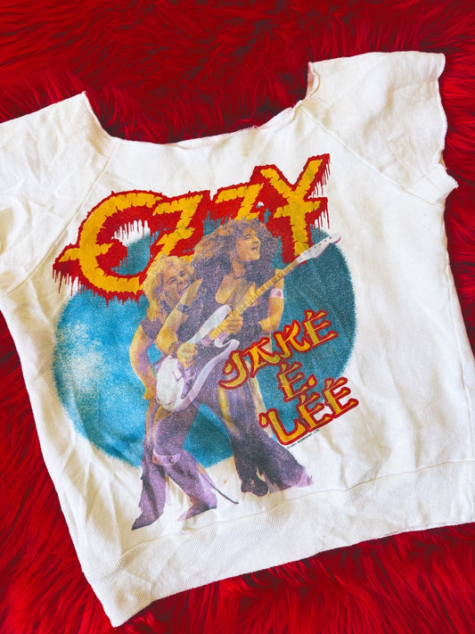 Vintage '84 Ozzy Bark At The Moon Cut Sweatshirt