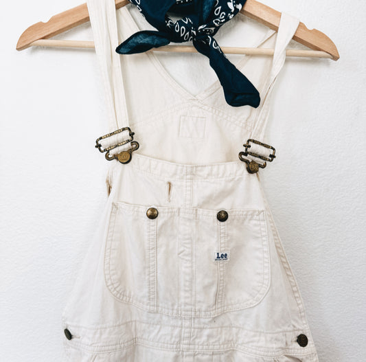 Vintage Lee White Sanforized Overalls