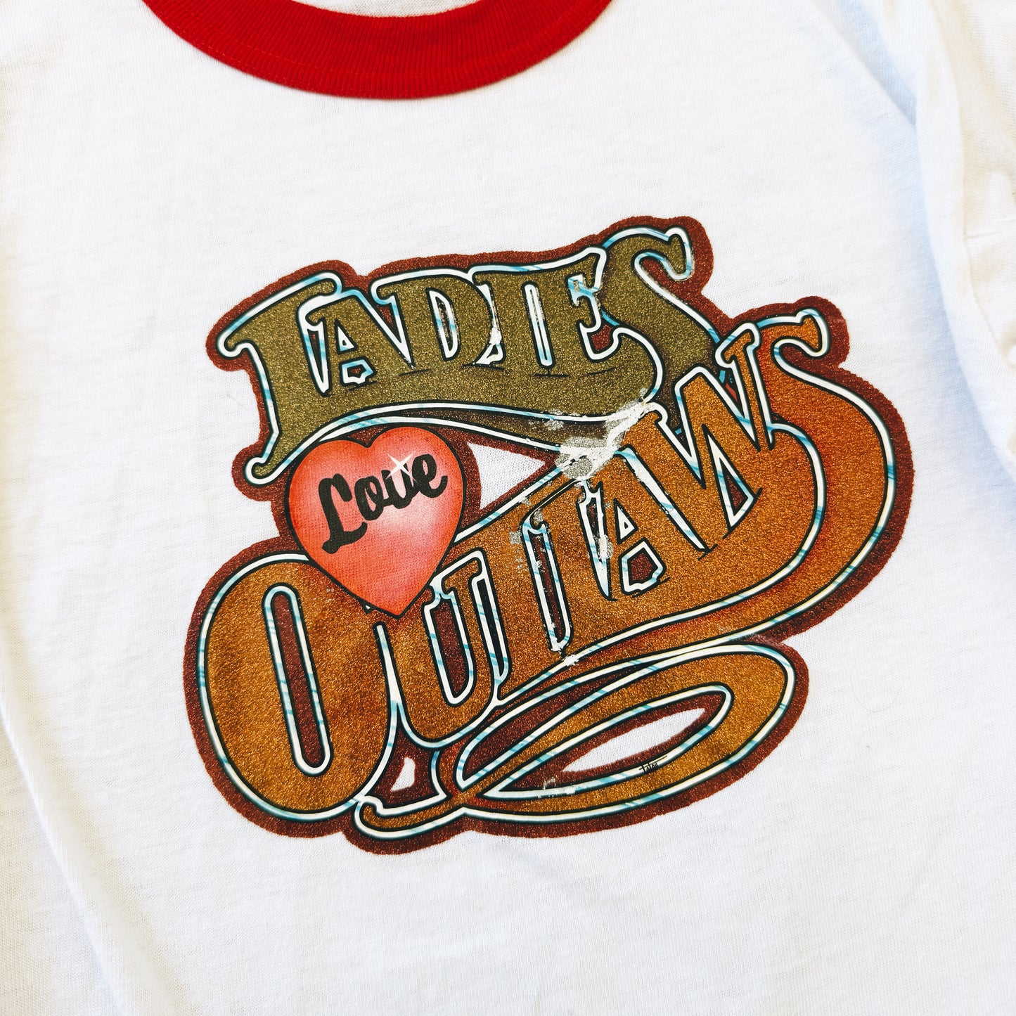 Vintage Ladies Love Outlaws Tee