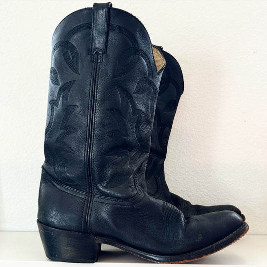 Vintage Black Durango Cowboy Boots