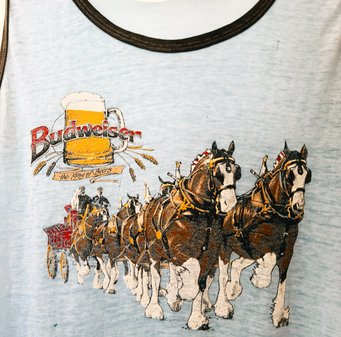 Vintage Budweiser Clydesdales Tank Top