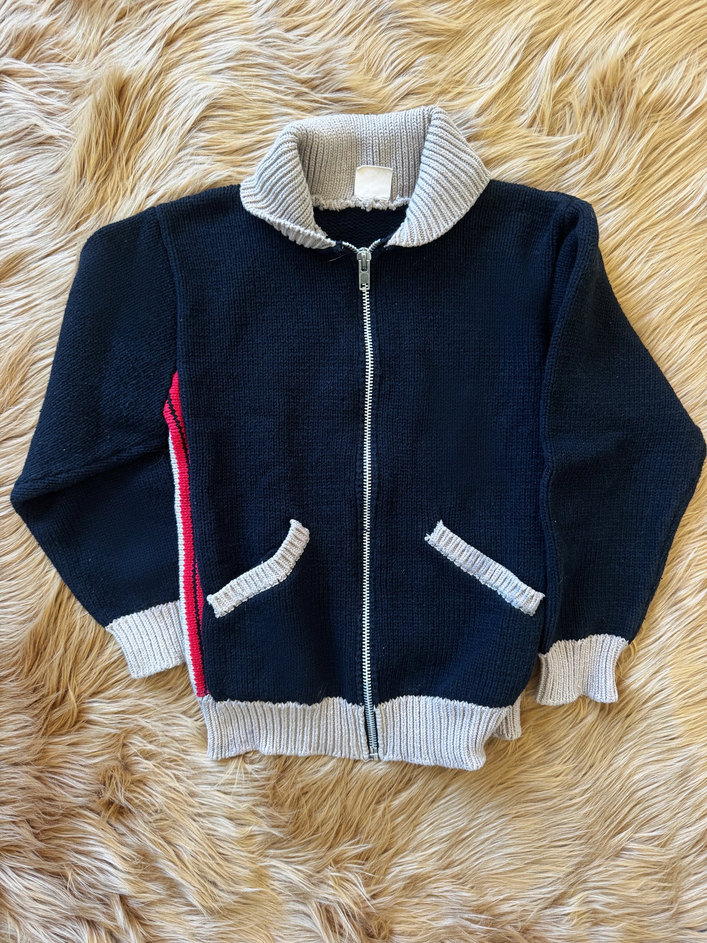 Vintage Buckin' Bronco Cowichan Sweater